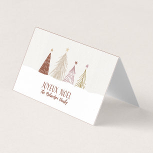 Personliga julklappskort med namn Noël miniatyrbil Kort