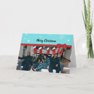 Personliga julkonst - unika Helgdag-fotokort Kort