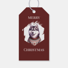 Personliga julmärken, Husky Holiday Presentetikett