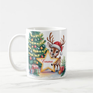 Personliga julrenar med eget namn kaffemugg