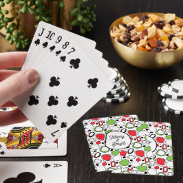 Personliga julspelkort - Anpassad text Casinokort