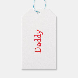 Personliga julstrump märken, Strumpnamn Presentetikett