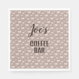 Personliga kaffebar-station servetter