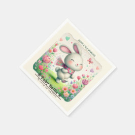 Personliga kaninpappersfestservetter pappersservett