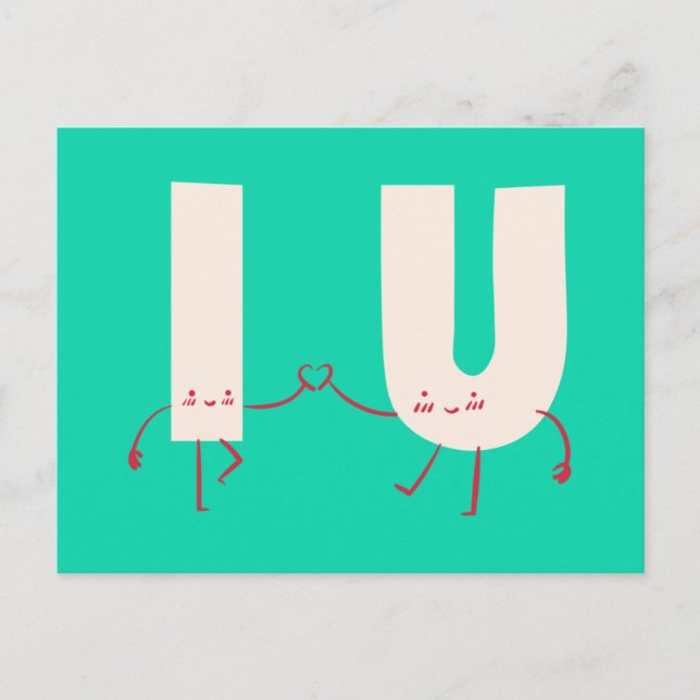 Personliga - karaktärer Anslutningar Vykort (Framsida)