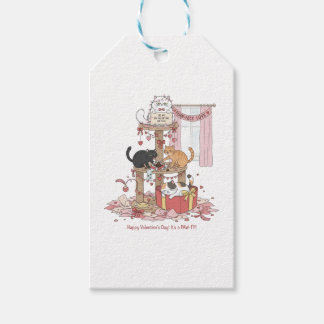 Personliga Kattens jam Valentine-presentkort Presentetikett