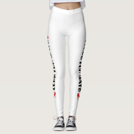 Personliga klänningsbyxor med högklackscitat leggings