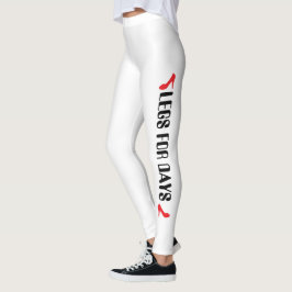 Personliga klänningsbyxor med högklackscitat leggings