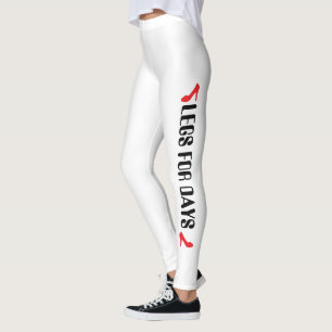 Personliga klänningsbyxor med högklackscitat leggings