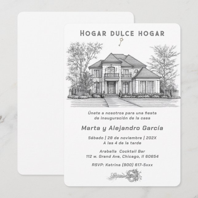 Personliga kort för inflyttning (Fram/baksida)