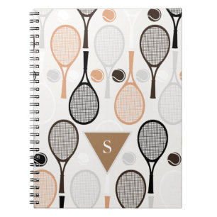 Personliga Lag Namn Spelare Tennisracketar Vita Anteckningsbok