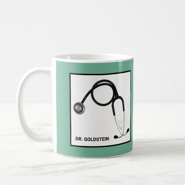Personliga läkarpresentidéer kaffemugg (Vänster)