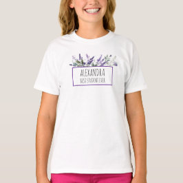Personliga Lavendelblommor Bästa Elev Någonsin T Shirt