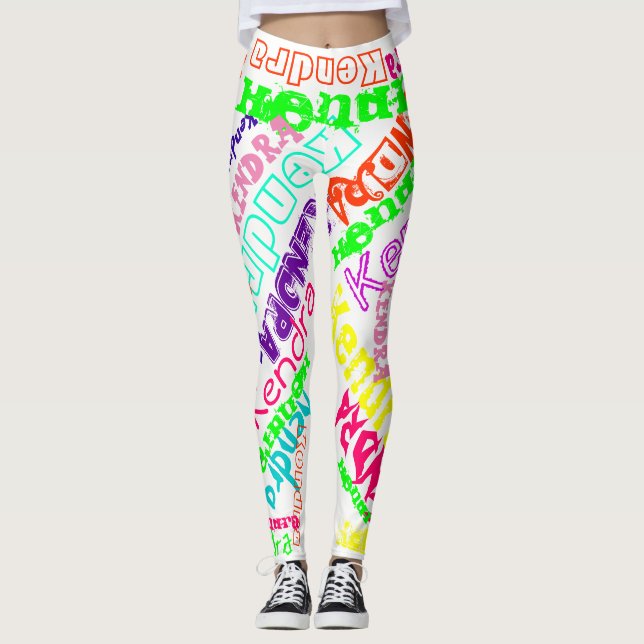 Personliga Leggings Anpassat Namn (Framsida)