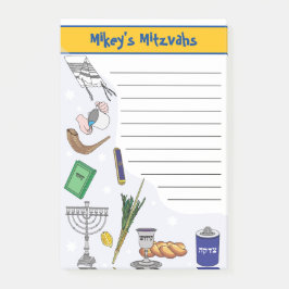 Personliga Mitzvah-anteckningar - Post-It -stil 1 Block