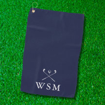 Personliga monogram golfklubbor marinblå