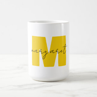 Personliga Monogram Initialbokstäver Namn Kaffemugg