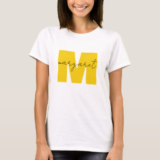 Personliga Monogram Initialbokstäver Namn T Shirt