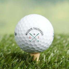 Personliga monogram klassiska golfbollar