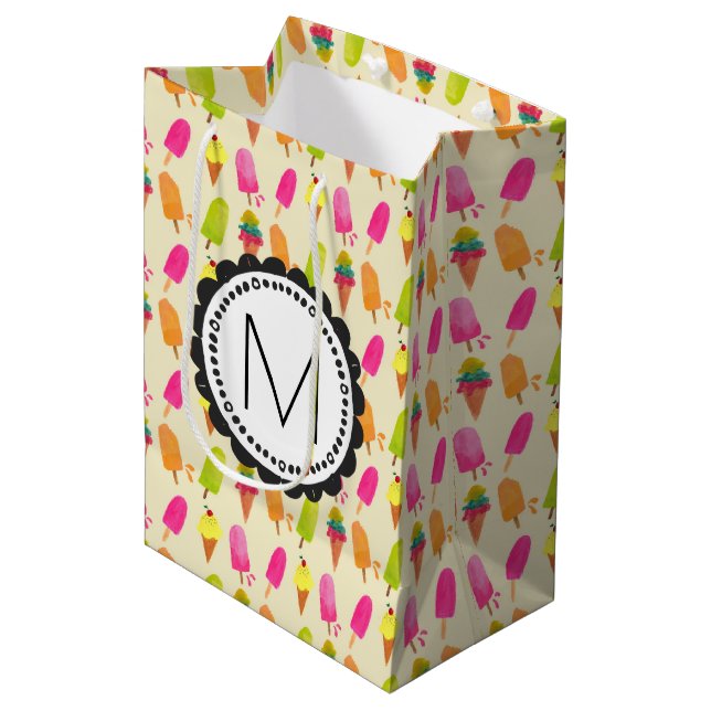 Personliga monogram på Popsicles och Glass (Framsidan Vinklad)