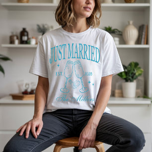 Personliga Mr. & Mrs-skjortor, Nygifta skjorta T Shirt