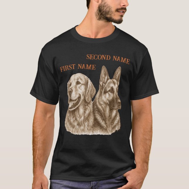 Personliga multi-husdjur bästa vänner t shirt (Framsida)