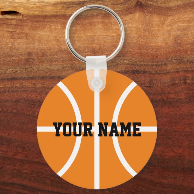 Personliga namn basketspelare nyckelringar (Framsida)