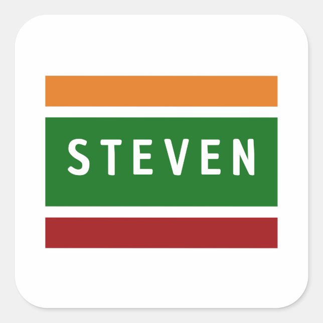 Personliga Namndekaler Retro Rand Märke (Framsida)