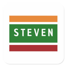 Personliga Namndekaler Retro Rand Namnklipp