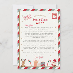 Personliga officiella North Pole Santa-presentkort Inbjudningar