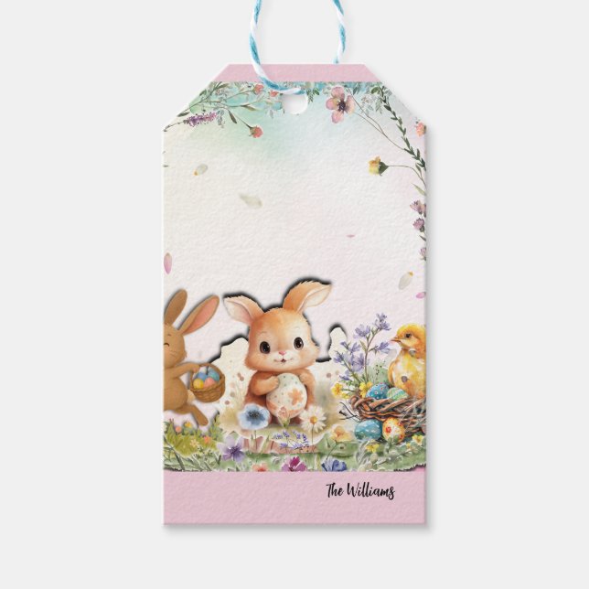 Personliga påskdekaler presentetikett (Framsidan)