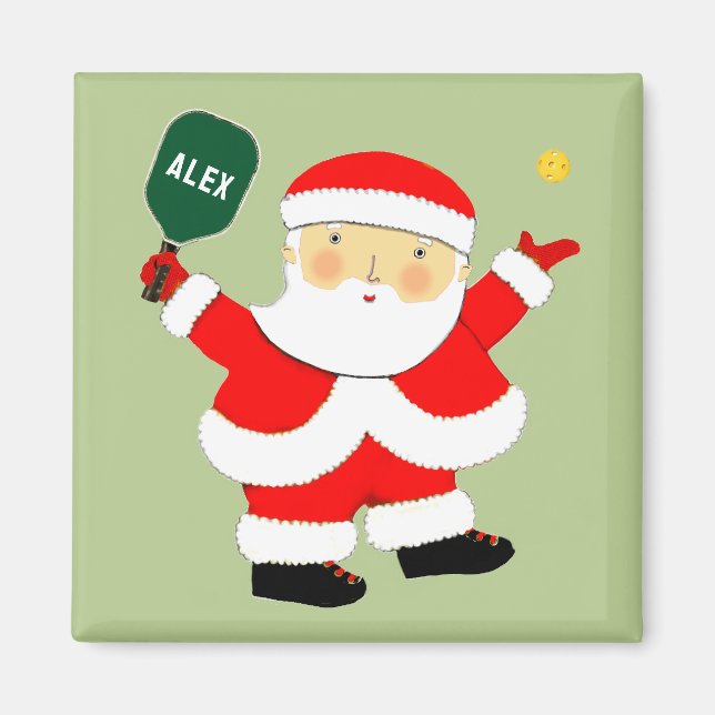 Personliga Pickleball Julklappar Idéer Magnet (Framsidan)