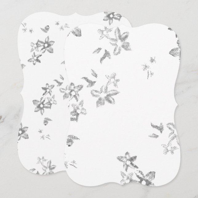 Personliga platta brevkort • Präglade kort (Fram/baksida)