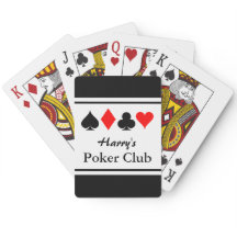 Personliga pokerklubbens spelkort med färger