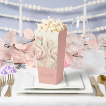 Personliga popcornlådor, Flamingo Party-tema