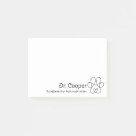 Personliga Post-it-lappar för veterinärer Post-it Block