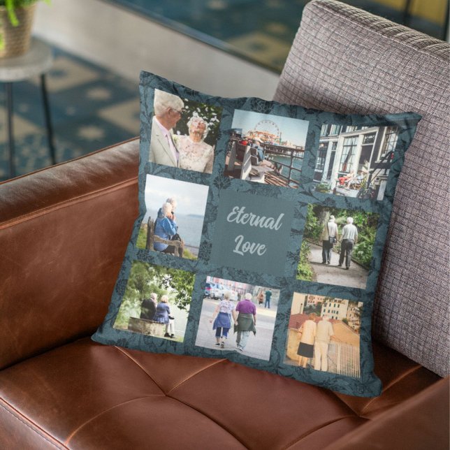 Personliga presenter för äldre föräldrar par Grön Kudde (Personalized Gifts for Older Parents Couples)
