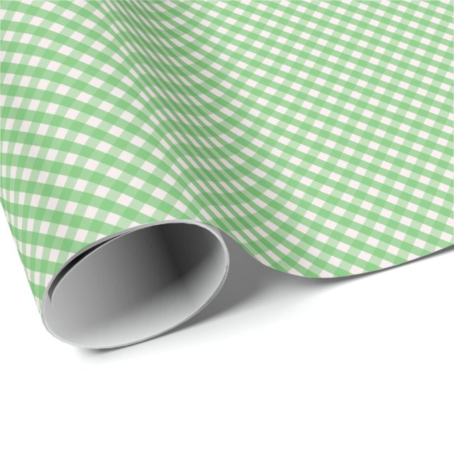 Personliga presentetiketter i gingham presentpapper (Rullad Hörn)