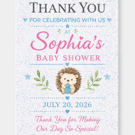 Personliga presentkort för baby shower presentetikett