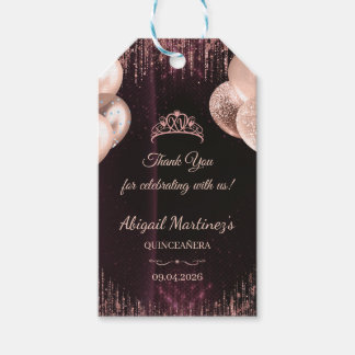 Personliga Quinceañera presentkort | Anpassade för Presentetikett