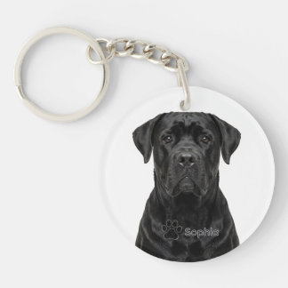 Personliga realistiska Cane Corso hundnyckelringar