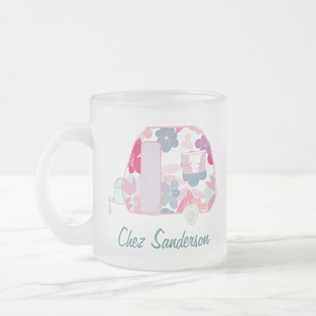 Personliga Retrohusvagn Kaffe Muggar (Vänster)