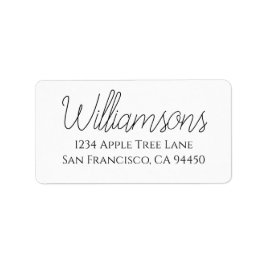 Personliga returfraktetiketter adressetikett