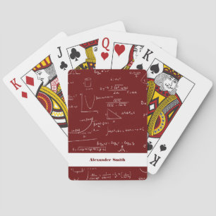 Personliga röda matematiska formler ekvationer casinokort