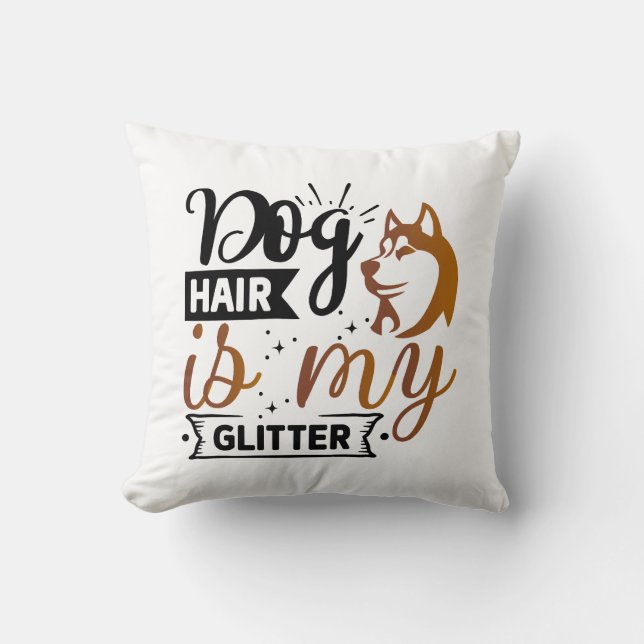 Personliga roliga hundcitatdesigner kudde (Framsida)