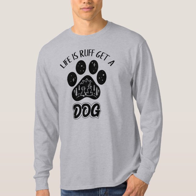 Personliga roliga hundcitatdesigner t shirt (Framsida)