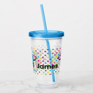 Personliga roliga monster tecknade karaktärer take away mugg