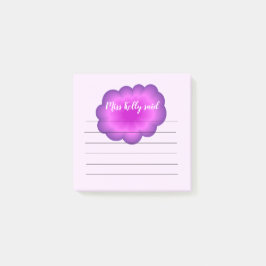 Personliga Rosa Lila Blomma Post-It-lappar Post-it Block