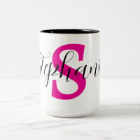 Personliga Rosa Namn Monogrampresenter