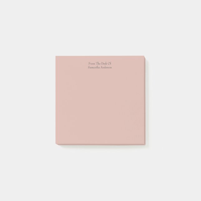Personliga Rosa Post-it-lappar Post-it Block (Framsida)